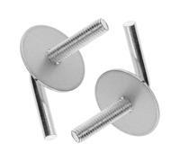 KOCKSHION 2pcs Electric Fan Base Screws Fan Screw Bolts and Nuts Kit Computer Screw Kit Hard Drive Screws Fan Motor Kit Plan Holder Rack Door Reinforcement Plate Fall Door Cover Silver Iron