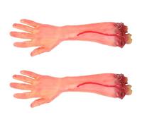 KOCKSHION 2pcs Halloween Severed Hands Scary Broken Hands Fake Prop with Artificial for Horror Party Decorations and Prank Accessories