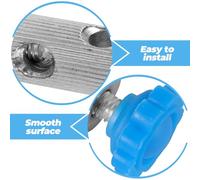 KOCKSHION 2pcs Heavy Duty Laboratory Stand Clamps Fixing Clamps for Lab Equipment Compact Practical Design with Strong Grip Suitable for Chemistry Experiments and Research Use Random Color