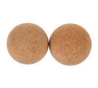 KOCKSHION 2pcs High Density Cork Massage Balls for Muscle Relief and Yoga Practice Non-Shedding Massage Balls for Back Neck and Fascia Release Reusable Natural Cork Fitness Tool