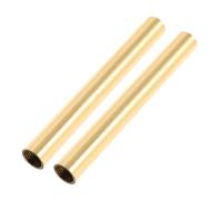 KOCKSHION 2pcs Hollow Copper Lamp Stem Replacement Parts Internal Threaded Straight Tube for Table Wall Lamps DIY Lamp Kit Accessories Lightweight and Elegant Design for Vintage Lighting Fixtures