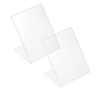 KOCKSHION 2pcs L Sign Plastic Shipping Label Holder High Easy Paper Insertion for Restaurant Retail Store