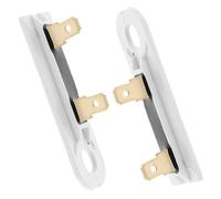 KOCKSHION 2pcs Long Thermal Fuse for Dryer Replacement Fuse with Temperature Control Easy Installation Modern White Design Compatible with Washing Machines