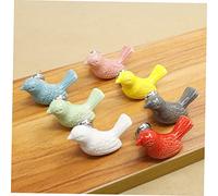 KOCKSHION 2Pcs Modern European Ceramic Drawer Knobs Single Hole Grey Pull Handles for Cabinet Closet Adorable Cartoon Style with Retro Craftsmanship Easy Installation Decorative Hardware