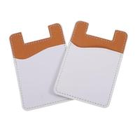 KOCKSHION 2pcs Phone Back Cards Case Phone Card Holder Sticky Id Holder with No Residue When Removed Store Money Soft Pu Material Assorted Color Travel Use