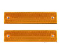 KOCKSHION 2pcs Reflective Delineators Driveway Reflectors Road Reflectors Rectangular Polycarbonate Plastic High Reflectivity Convenient Installation for Highway Roads