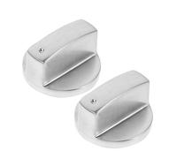 KOCKSHION 2pcs Replacement Metal Gas Stove Knobs Ergonomic Control Knobs for Precision Flame Gas Range and Stove Top Compatible Various Cooktops