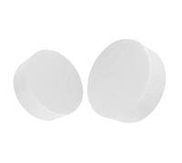 KOCKSHION 2pcs round Foam Cake Models for Baking and Crafts Manual Homework Practice Accessory for Beginners and Families White Cake Decorating Tool