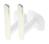 KOCKSHION 2Pcs Self Adhesive Strong Sticky Wall Hooks for Bathroom and Door Small White Sturdy Key and Towel Hanging Hooks No Drill for Home Organization