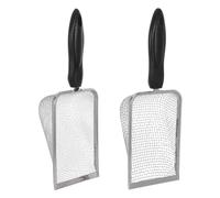 KOCKSHION 2pcs Stainless Steel Cat Litter Scoops with Long Handle and Mesh Scoop, Heavy Duty Pet Waste Shovels for Efficient Sifting and Resisting Bending, for High Traffic Pet Litter Areas
