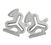 KOCKSHION 2pcs Sturdy Iron Sewing Rulers for Sewing Machine with Wear-resistant Triangular Metal Gauge for Edge Seam Applications in Projects