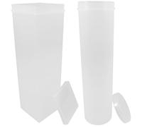 KOCKSHION 2pcs Transparent Cookie Storage Container Round Square Food Storage Jars with Sealed Lids for Chips Donuts and Crackers Multifunctional Kitchen Organization
