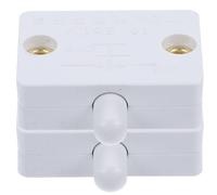 KOCKSHION 2pcs White Plastic Cabinet Door Switch for Kitchen and Closet Lights Controls Lights with Automatic Door Activation Suitable for Pantry and Wardrobe Switches