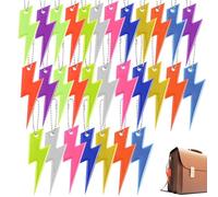 KOCKSHION 30 Pcs Reflective Pvc Pendant Safety Reflector Keychain with Compact Design, Sl nd Stylish Reflective Accessory for Backpacks, Cycling, Walking, Outdoor Activities