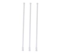 KOCKSHION 3pcs Nail Telescopic Carbon Steel Tension Poles Adjustable Curtain Rods for Wardrobe Bathroom Window with Rust Resistant Smooth Surface and Strong Load Capacity