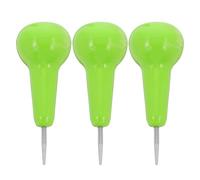 KOCKSHION 3pcs Plastic Braille Stylus Pen Lightweight Ergonomic Design with Stainless Steel Tip Enhanced Tactile Experience Portable Writing Tool for Visual Impaired Daily Practice