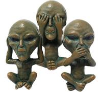 KOCKSHION 3pcs Resin Car Air Freshener Vent Clips Set with Alien Design Decorative Aromatherapy Clips for Car Interior Unique Fragrance with Wind and Home Use