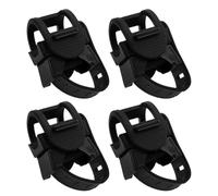 KOCKSHION 4Pcs Black Cane Holder Set for Walking Canes, Crutches, and Mobility Scooters - Universal Wheelchair and Walker Crutch Stand Bicycle Flashlight Mount