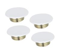 KOCKSHION 4pcs Fire Sprinkler Covers Knobstyle Concealed White Galvanized Metal Iron Plates Protecting Fire Sprinkler Heads for Ceiling Commercial Buildings