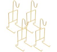 KOCKSHION 4pcs Metal Tea Cup Saucer Holder Stand for Kitchen Countertop Elegant and Sturdy Display Rack for Water Cups and Teacups