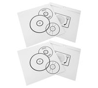 KOCKSHION 4pcs White Paper Vinyl Record Storage Sleeves for 12 Inch Records, Precision Fit Protective Covers to Block Dust and Debris, for Retail Display and Studio Archives