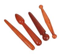 KOCKSHION 4pcs Wooden Foot Massager Tools Set with Trigger Point Massage and Comfortable Grip for Home Use Traditional Chinese Medicine Massage Acupressure Reflexology Stick