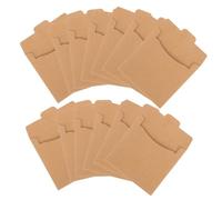 KOCKSHION 50pcs Kraft Paper CD Sleeves Dvd Packaging Bags for Home Office School Storage Tear-resistant Kraft Material CD Dvd Envelopes for Long-term Disc Protection and Easy Access