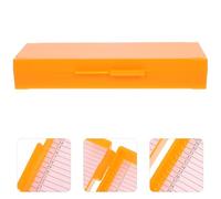 KOCKSHION 50pcs Microscope Slide Box Orange Glass Slide Holder Laboratory Storage Container for Biology and Scientific Use