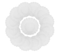 KOCKSHION 50pcs Paper Muffin Cups Basque Cake Liners Baking Cups White Silicone Paper Easy to Use Prevents Mess for Serving Snacks and Appetizers