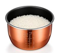 KOCKSHION 5L Electric Rice Cooker Inner Pot Non Stick Replacement Liner High Temperature Resistant Cooker Bowl Insert for Rice Soup and Stew Universal Fit for Electric Brands
