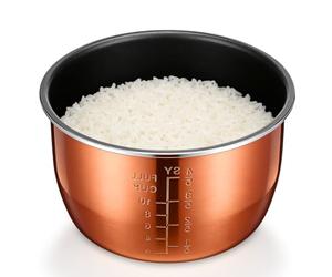 KOCKSHION 5L Electric Rice Cooker Inner Pot Non Stick Replacement Liner High Temperature Resistant Cooker Bowl Insert for Rice Soup and Stew Universal Fit for Electric Brands