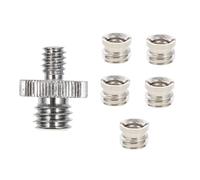 KOCKSHION 5PCS Bronze to Tripod Screw Adapter Converter Nut Camera Mount Thread Converter for DSLR Camcorders Light Stands Monopods Ball Heads