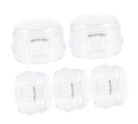 KOCKSHION 5pcs Safety Stove Knob Oven Burner Protectors Fit Gas Knob Easy Adhesive Installation Secure Design for Peace of Mind Your Kitchen