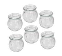 KOCKSHION 6pcs Glass Cupping Set for Home Use Muscle Cupping Therapy Jars for Body and Facial Massage Convenient Self-Administered