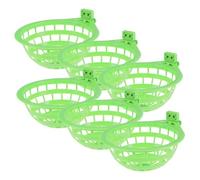 KOCKSHION 6pcs Hollow Plastic Hanging Bird Nests for Cage Small Birds Parakeet Pigeon Breeding Hatching Bowls Easy Install Green Large