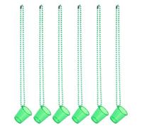 KOCKSHION 6pcs Shot Glass on Beaded Necklaces Plastic Versatile Reusable Novelty Bead Jewelry Enhances Atmosphere for Bachelor Party Decorations