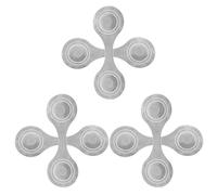 KOCKSHION 6Pcs White Magnetic Reflective Clips for Clothes Backpack Dog Harness Schoolbag Safety Visibility Portable Small Reflectors for Running Outdoors