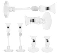 KOCKSHION 6pcs White Seaweed Suction Cup Clips Feeding Tool for Fish Tank Aquarium Accessories, Waterproof Plastic Holders Securely Holding Lettuce and Seaweed