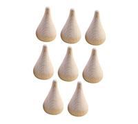 KOCKSHION 8Pcs Beech Water Drop Shaped DIY Painting Model for Unfinished Craft Decor for Home and Table Enhance Aesthetic Skills and Creativity