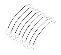 KOCKSHION 8pcs Spring Rope for Stylus Pen and Pen Lanyard Set Anti-lost Wrist Strap Lanyards Stretch Design Black 30cm for Writing Instruments