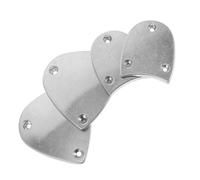 KOCKSHION Aluminum Heel Plates for Tap Shoes Size 42 with Front and Rear Replacement Pads and Screws Lightweight and Portable Shoe Taps Kit Suitable for Men and Women
