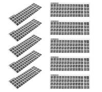 KOCKSHION Arabic Keyboard Letter Stickers Easy to Apply Replacement Decals Black 10 Sheets with PVC Self-Adhesive Material to Typing Accuracy for Laptop and Desktop Keyboards