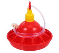 KOCKSHION Automatic Poultry Drinkers Chicken Water Feeder, Red PP Rounded Bird Feeding Cup for Birds and Doves at Home and Zoo