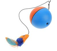 KOCKSHION Automatic Rolling Cat Ball for Interactive Play with Chew-resistant Abs Material and Fake Mice Feature, Suitable for Kittens and Cats, Battery Operated with 1 X Aa Battery