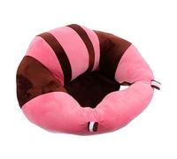 KOCKSHION Baby Sit Support Sofa Chair for Infants, Pink Plush Crystal Soft Material, 45cm Diameter Lightweight 0.68kg Cushion Seat Suitable for Toddler Sitting Support and Comfort