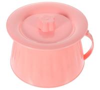 KOCKSHION Bedpan Pot Portable Spittoon Not Tipping No Injury to Skin Wear-Resistant Pp Material Simple Design Round Flat Base Elderly Pregnant Use Bathroom Safety