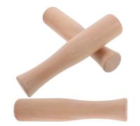 KOCKSHION Beech Wooden Pestle Set Wooden Muddler 3pcs for Kitchen Garlic and Nut Grinding, Multifunctional Hand Tool for Crushing Spices and Herbs for Cooking and Cocktail Preparation