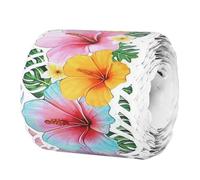 KOCKSHION Boho Summer Floral Bulletin Board Border Trim for Classroom Decor Tropical Greenery Eucalyptus Monstera Leaf Theme Versatile Rolled Border Paper for Blackboard and Office Display