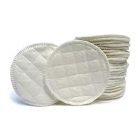 KOCKSHION Breastfeeding Breast Pads 12pcs Cotton Washable Reusable Leakproof Inserts for Nursing Mothers Absorbent Bras Pads for Postpartum Comfort