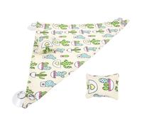 KOCKSHION Breathable Beige Canvas Reptile Hammock for Lizards and Snakes, Easy to Fix and Remove, Fresh and Natural Style with Delicate Details, Small Animal Sleeping Bed and Climbing
